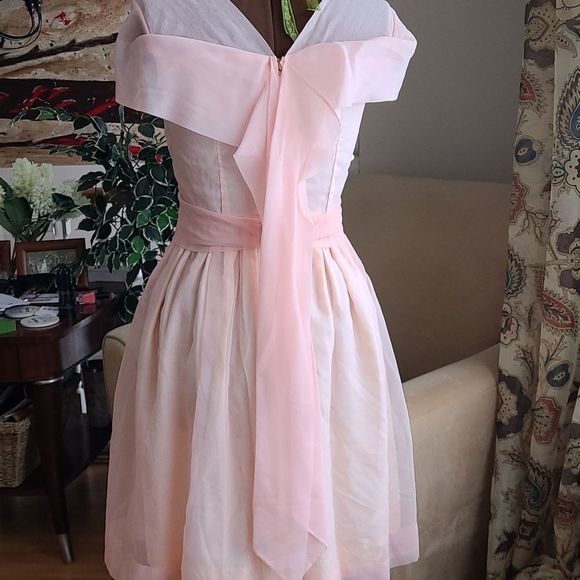Vintage 50s 60s Tempo Togs Montreal Pink Dress Girls - Picture 6 of 12